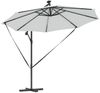 vidaXL Sonnenschirm Sand 294 x 294 x 248 cm Polyester und Aluminium 42003383 Bild 5