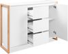 Finori Denver 2 Kommode, weiß / Dekor Artisan Oak | Maße: B x H x T ca. 120 x 88 x 40 cm Bild 4