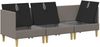 vidaXL Modular Sofa Set mit Stauraum 3 pcs Taupe Stoff 3413703 Bild 4