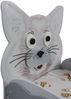 Kinderbett Katze 90x200 cm – das liebevolle Tierbett in Grau Bild 3