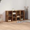 vidaXL Schuhbank mit Regal Altholz 103 x 30 x 54,5 cm Holzwerkstoff 875158 Bild 4