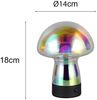 Kleine Akku Tischlampe DOOLEY aus irisierendem Glas, Höhe 18cm Bild 4