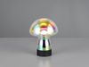 Kleine Akku Tischlampe DOOLEY aus irisierendem Glas, Höhe 18cm Bild 3