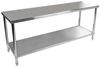 Royal Catering Arbeitstisch 200 x 60 cm Edelstahltisch 195 kg Edelstahl Gastronomie Zutatentisch Bild 4