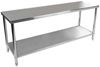 Royal Catering Arbeitstisch 200 x 60 cm Edelstahltisch 195 kg Edelstahl Gastronomie Zutatentisch Bild 5