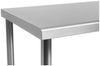 Royal Catering Arbeitstisch 200 x 60 cm Edelstahltisch 195 kg Edelstahl Gastronomie Zutatentisch Bild 2