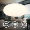 B.K.Licht LED Deckenleuchte LED Deckenlampe IP54 Bewegungsmelder weiß - BKL1614, LED fest integriert, 2700K - Extra-Warmweiß, LED Badlampe 27 x 6,5 cm Weiß 12W Badleuchte Decke Badezimmer Küche Bild 2