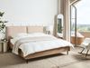 Bett mit Lattenrost Bouclé LIMANTON 160 x 200 cm Beige Bild 3
