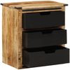 vidaXL Sideboard mit 3 Schubladen 55x35x60 cm Massivholz Mango 374061 Bild 3
