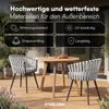 STEELSØN 'Tarian' Gartenstuhl im Rope Design, 2er-Set, hellgrau, Loungesessel bis 120 kg belastbar, inkl. Sitzkissen, wetterfest & höhenverstellbar Bild 5
