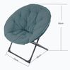 ANYSUN Klappstuhl Klappbarer Schafwoll-Saucertischstuhl,Tragbarer Weicher Mondstuhl, (Klappstuhl Klappstühle,Gartenstuhl, bis 110KG, 1 St), für Wohnheimplätze, Wohnungen, Entspannungsbereiche,Gärten Höfe Bild 4