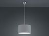LED Pendelleuchte mit Stoff Lampenschirm in Grau, Ø 40cm Bild 3