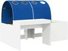vidaXL Hochbett mit Schreibtisch für Kinder Weiß und Blau 3423679 Bild 3
