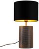 LED Tischleuchte, bronzefarben, Stoff, Keramik Bild 1