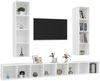vidaXL TV-Wandschränke 4 Stk. Weiß Spanplatte [3079889] Bild 3