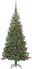 vidaXL Weihnachtsbaum mit 150 LEDs mit Ständer Grün 120 cm PVC 3396358 Bild 3