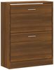 vidaXL Schuhschrank Braun Eichen-Optik 63x24x81 cm Holzwerkstoff 342563 Bild 3