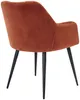 Vente-unique - PEGA Stuhl StoffSamt Rot - B 62 cm x H 78 cm x L 58,5 cm Bild 5