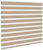 vidaXL Doppelrollo Sandbraun 155x100 cm Stoffbreite 150,9 cm Polyester 4014532 Bild 3