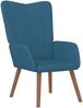 vidaXL Relaxsessel Blau Samt [327665] Bild 2