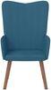 vidaXL Relaxsessel Blau Samt [327665] Bild 3