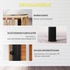 Gartentisch 65 x 65 x 43 cm, Polyrattan-Beistelltisch mit Glasplatte, wetterfest Bild 5