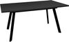 Maeusbacher Imola Esstisch schwarz matt / glas anthrazit glanz BxHxT: 160 x 75 x 90 cm Bild 3
