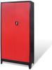 vidaXL Werkzeugschrank mit 2 Türen Stahl 90x40x180 cm Schwarz/Rot 20158 Bild 4