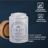 KHG Vorratsdose für Zucker aus Steinzeug mit Akazienholz‑Deckel – im Landhausstil, Steingut, Aufbewahrungsdose für Zucker, schützt Aroma da luftdicht verschließbar Bild 4