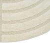 Carpetia Teppich Shape Teppich Schlafzimmer Wohnzimmer Strich Muster creme grau, rund, Höhe: 14 mm Bild 4