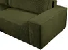 Vente-unique - AMELIA Sofa SamtStoff Grün - B 167 cm x H 85 cm x L 267 cm Bild 5