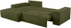 Vente-unique - AMELIA Sofa SamtStoff Grün - B 167 cm x H 85 cm x L 267 cm Bild 4