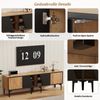 TV-Schrank aus Spanplatte mit 4 Fächern, 160 x 36,5 x 45 cm, Naturholzfarbe Bild 5