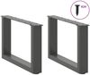 vidaXL Couchtischbeine U-Form 2 Stk. Anthrazit 50x(30-31) cm Stahl 4013138 Bild 3