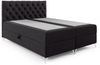 MEBLINI Boxspringbett GIULIA 180x200 cm mit Bettkasten – H4/Schwarz Samt Polsterbett - Doppelbett mit Topper & Taschenfederkern-Matratze Bild 2