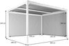 Mendler 'HWC-L41' Pergola mit 2 Seitenwände, Metall anthrazit, 3x3,7 m Bild 3