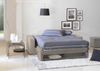Dmora 2-Sitzer Schlafsofa Alcatraz, Wohnzimmersofa mit drehbarer Öffnung, gepolsterter Stoff, schmale Armlehnen, 100 % Made in Italy, cm 160x95h90, Taupe Bild 4