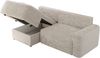 L-förmiges Ecksofa mit Armlehnen, Schlaffunktion und losen Kissen - BELLUNO - links - Beige Cord Bild 5
