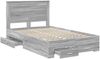 vidaXL Bettgestell mit Schubladen mit Kopfteil Holzwerkstoff 3410331 Bild 5