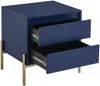 Vente-unique - KORASA Bedside table Holz, Platte Blau - B 40 cm x H 50 cm x L 50 cm Bild 4