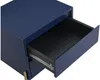 Vente-unique - KORASA Bedside table Holz, Platte Blau - B 40 cm x H 50 cm x L 50 cm Bild 5