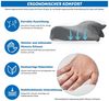 BlingBin Nackenstützkissen Ergonomisches Nackenkissen Memory Schaum Orthopädisches Kopfkissen, Füllung: Memory-Schaumstoff, Bezug: Polyester, Seitenschläfer, Rückenschläfer, Bauchschläfer, 1er Set, Maße: 33 x 60 cm, Therapiekissen für Rücken-, Seiten- ... Bild 3