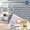 DomDeco Plissee Premium Thermo Plissee ohne Bohren, Sichtschutz, lichtdurchlässig, blickdicht, Klemmfix, Thermo-Wärmeschutz, verdunkelnd, blickdicht, Stufenlos Bild 2