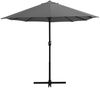 vidaXL Sonnenschirm mit Aluminium-Mast 460 x 270 cm Anthrazit 44869 Bild 3