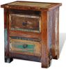vidaXL Nachttisch mit 2 Schubladen Altholz Massiv 241643 Bild 5