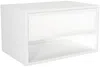 Vente-unique - RITAMI Bedside table Holz, Platte Weiß - B 40 cm x H 35 cm x L 60 cm Bild 4