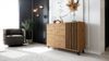 Newroom Sideboard Barea, Wildeiche Sideboard Modern Wandpaneel Vintage Highboard Anrichte Bild 2