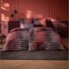 Estella Mako Jersey Bettwäsche 135x200 Auri abendrot Streifen Ovale 6511-395 Bild 5