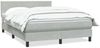 vidaXL Boxspringbett mit Matratze Hellgrau 160x210 cm Samt 3316023 Bild 2