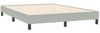 vidaXL Boxspringbett mit Matratze Hellgrau 160x210 cm Samt 3316023 Bild 5